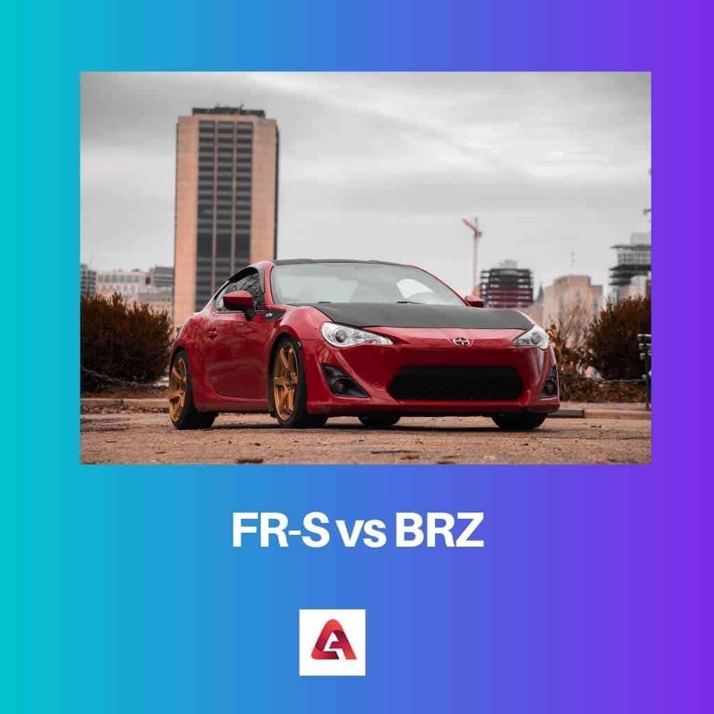 FR S vs BRZ