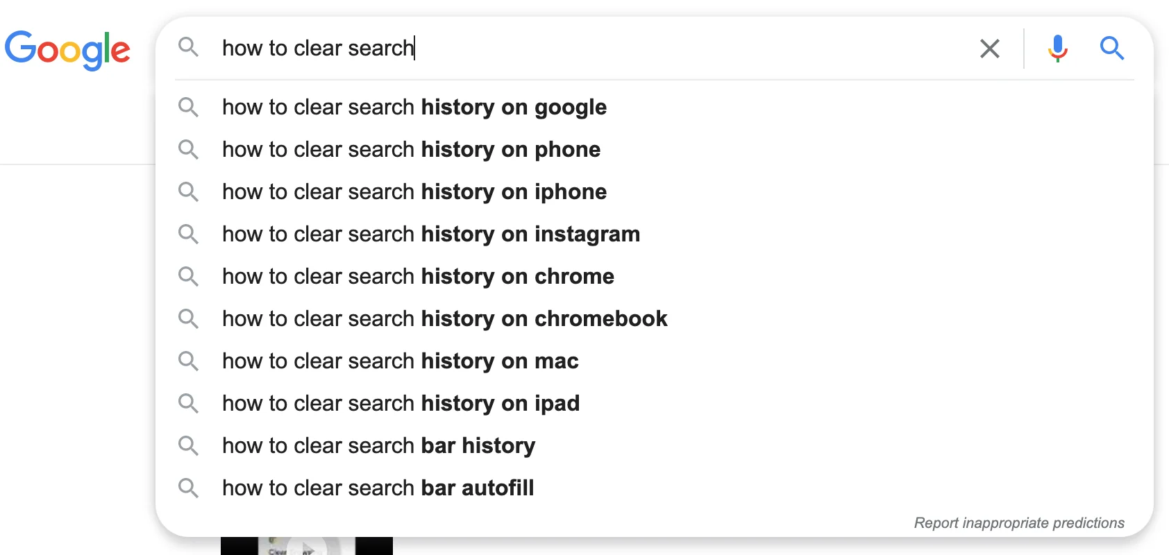 Uses of Search History