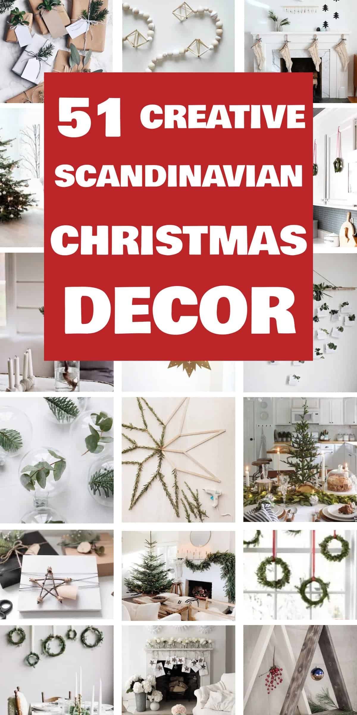 51 DIY Scandinavian Minimalist Christmas Decor