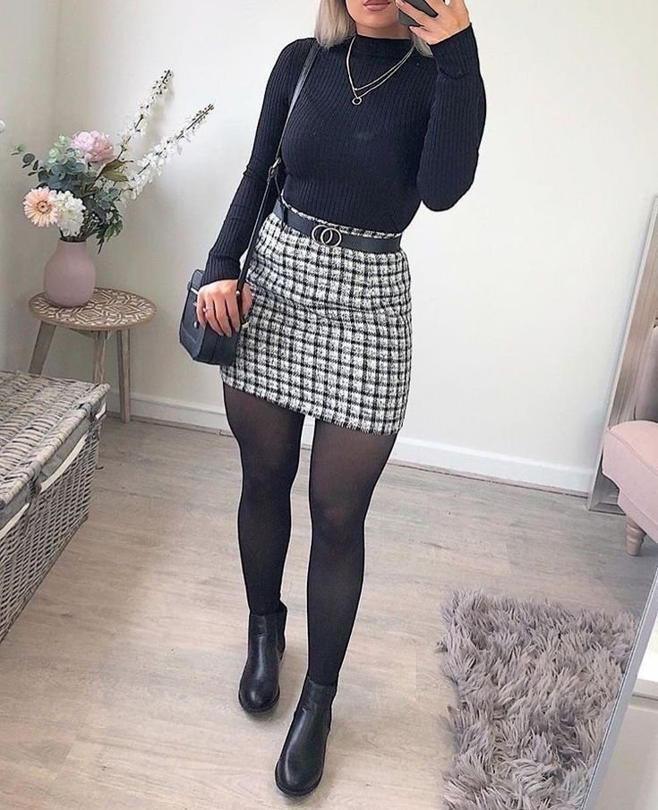 ✰ pinterest @mimosaswithmaria || insta @ shopmwm || dm for credit ✰ ✰ pinterest @mimosaswithmaria || insta @ shopmwm || dm for credit ✰ - skirt with tights