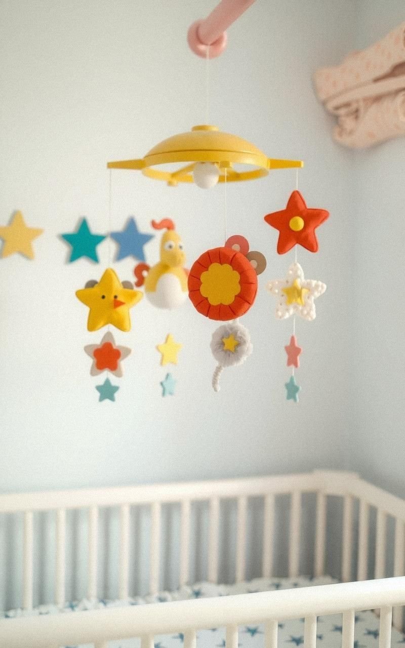 Playful Hanging Mobiles With Bright Colors