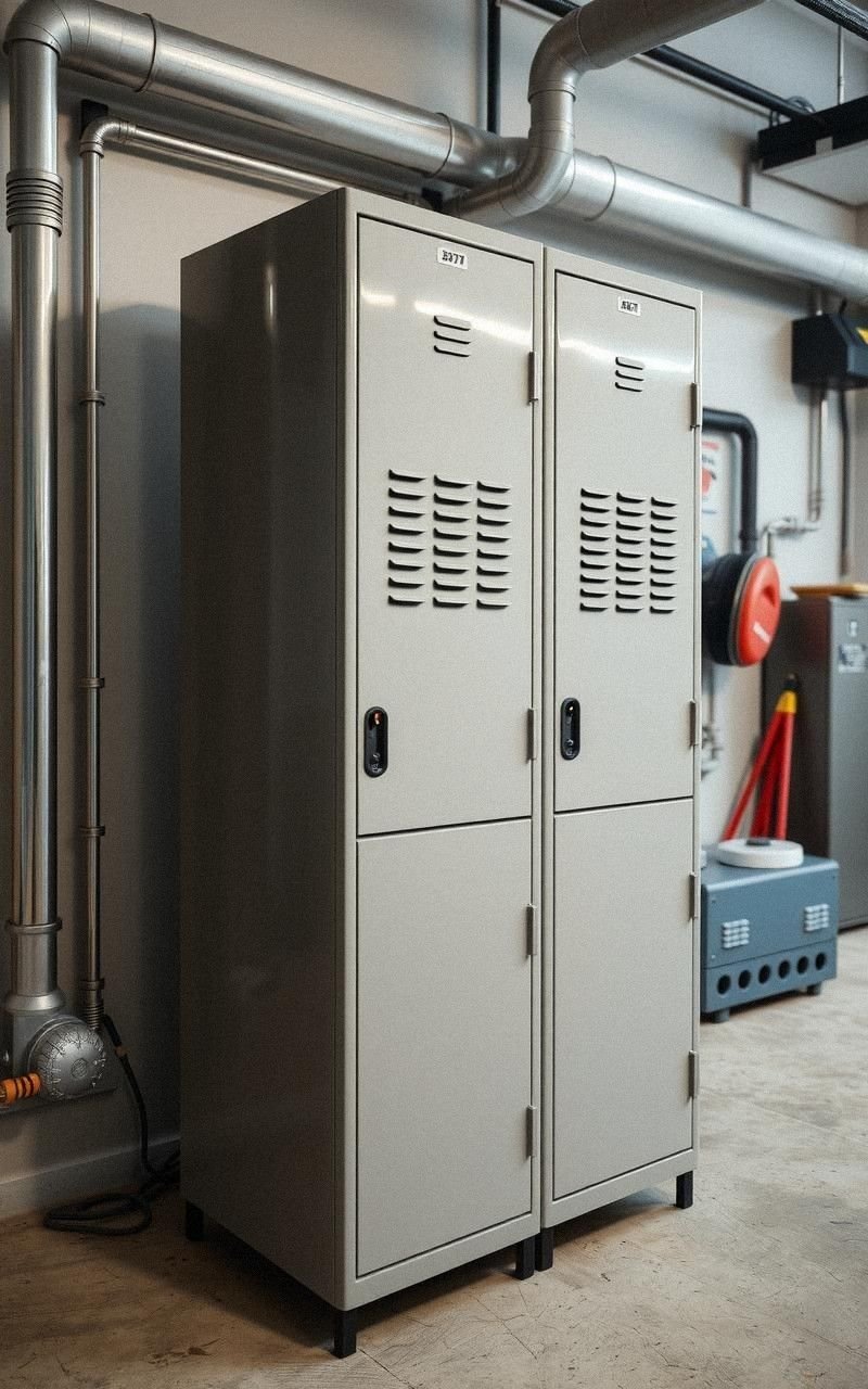 Steel Locker-Style Cabinets For Organized Storage