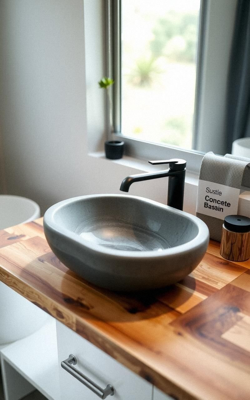 Concrete Sinks For A Modern Rustic Blend