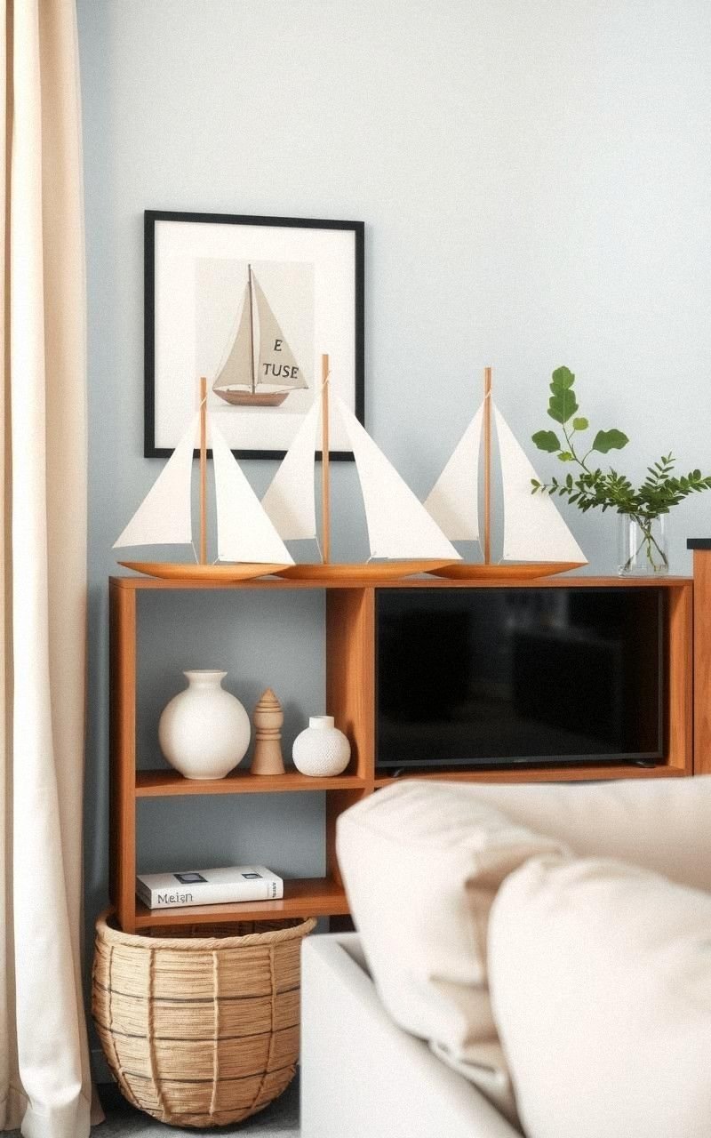 Model Sailboats As Decorative Centerpieces
