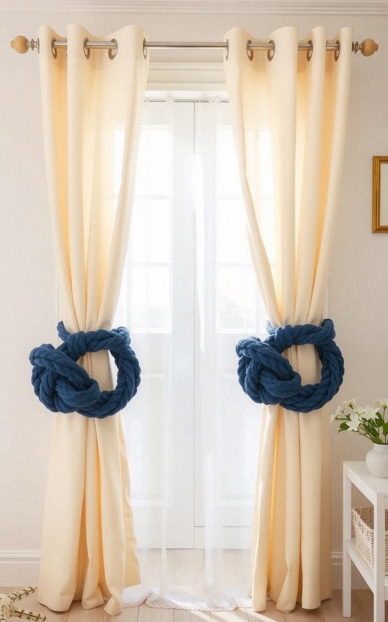 Nautical Rope Knot Curtain Tiebacks