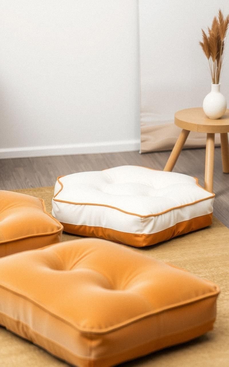 Hexagonal Floor Cushion For Stylish Geometric Seating