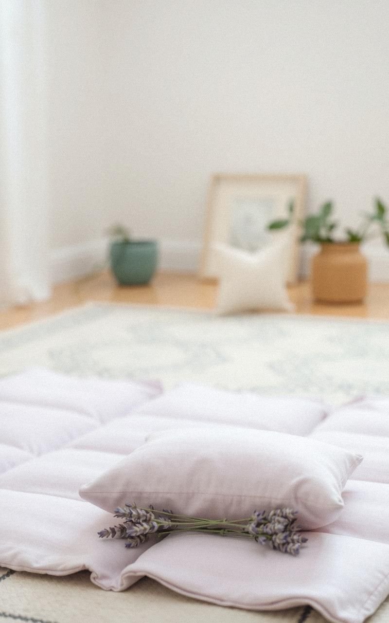 Scented Lavender Floor Cushion For Relaxing Aroma