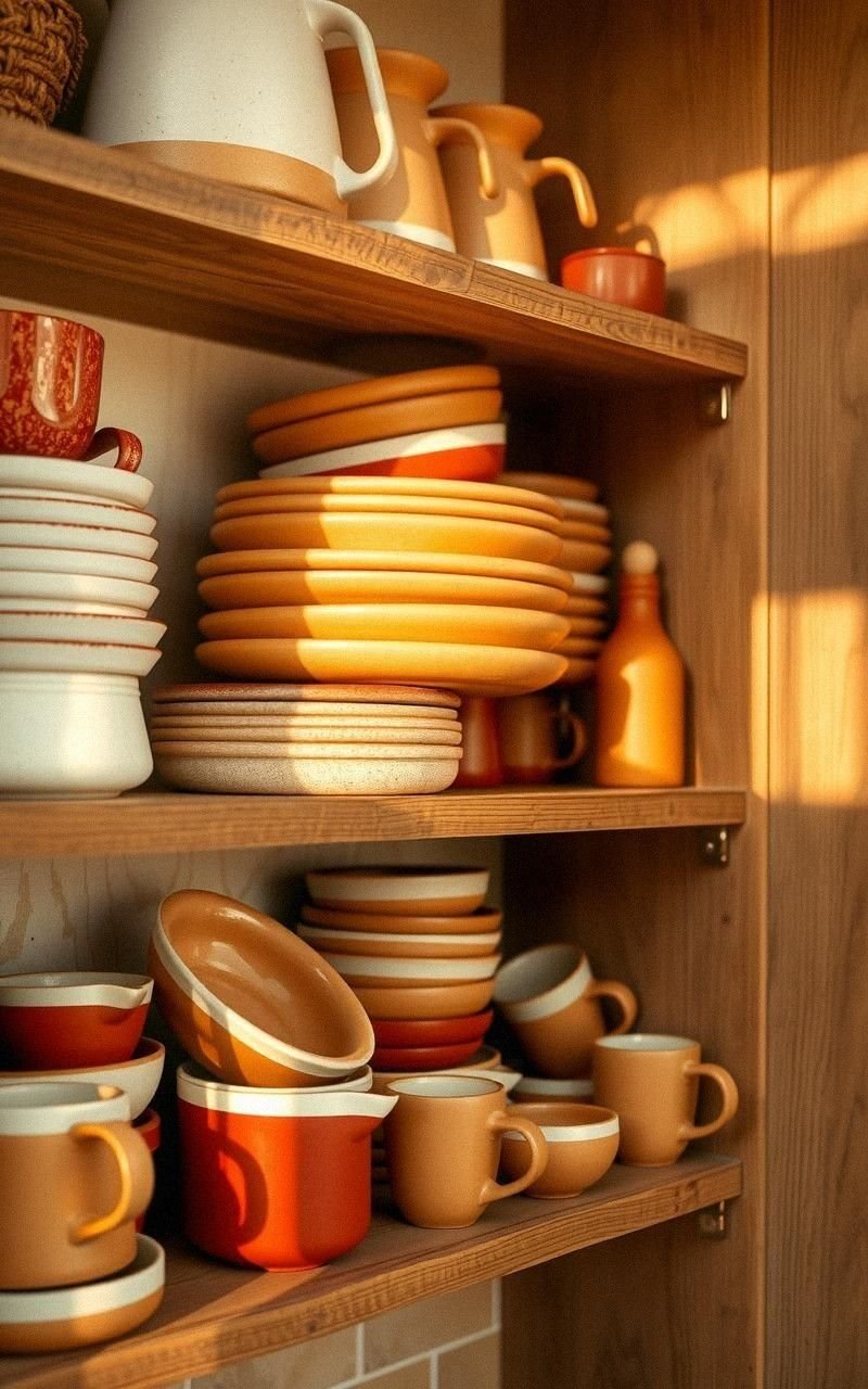 Incorporate Earth-Toned Ceramic Dishware