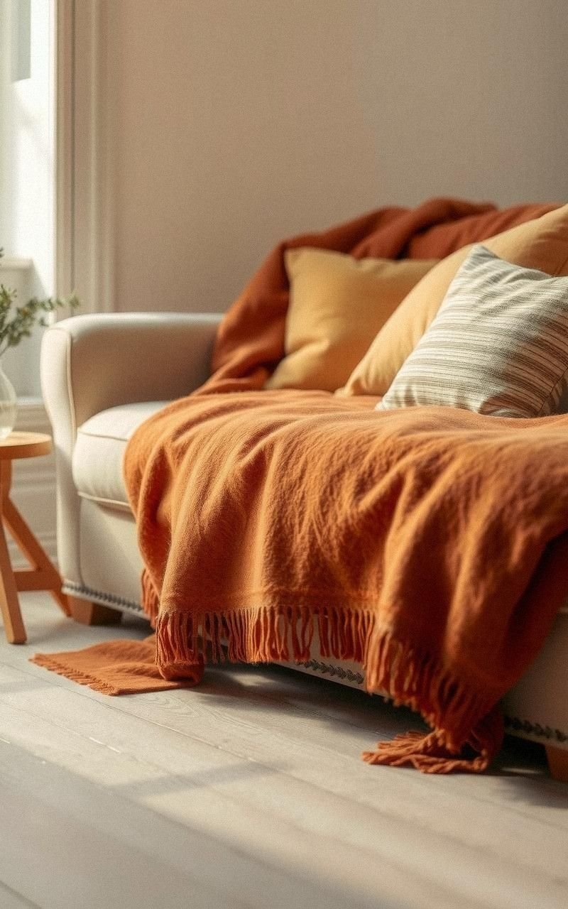 Incorporate Soft Wool Throws for Added Warmth