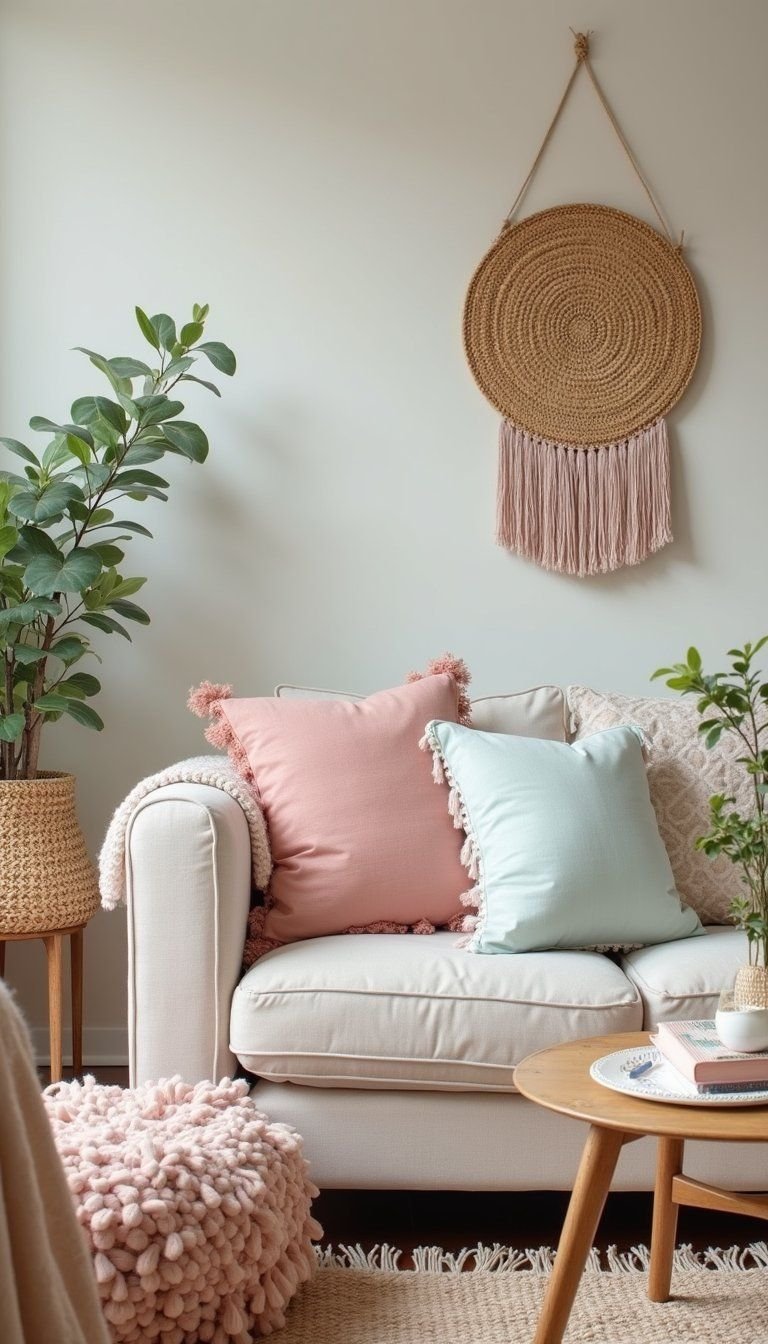 Soft Pastel Boho With Blush Touches