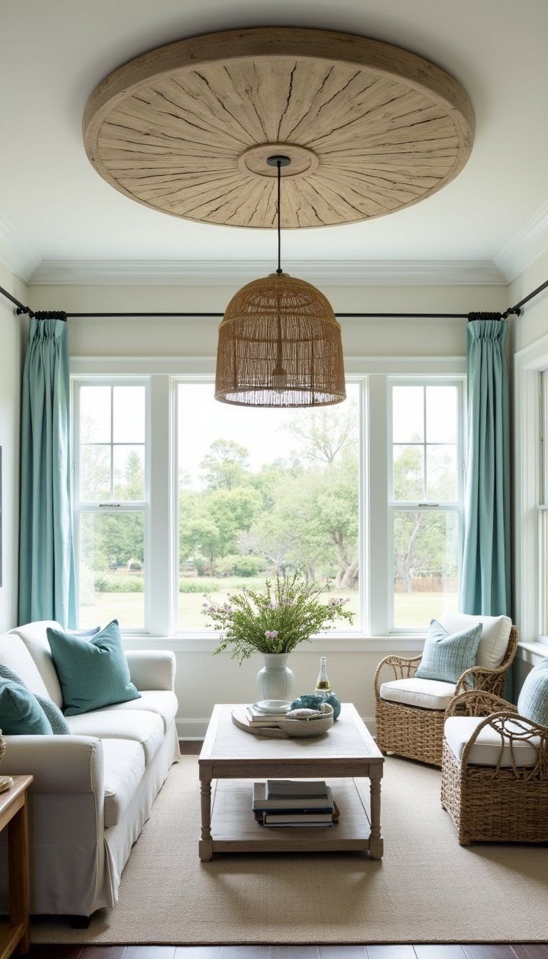 Coastal Driftwood Medallion For Beachy Vibes