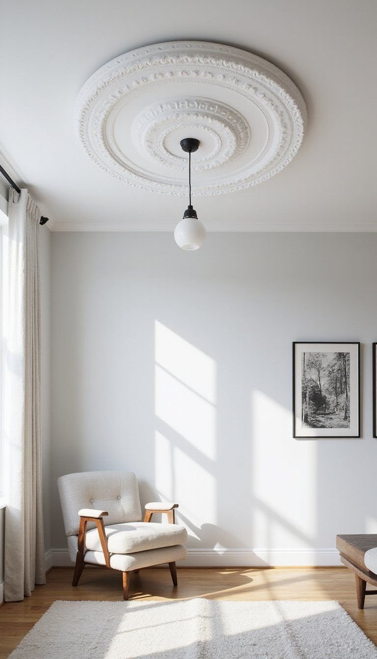 Peel-And-Stick Medallion For Easy Weekend Upgrade