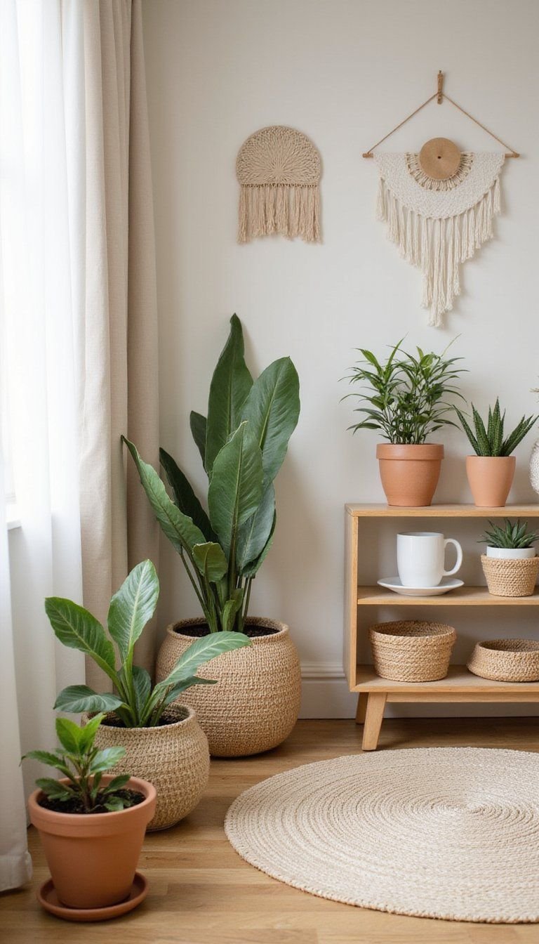 Understated Plants And Clay Pots Corner