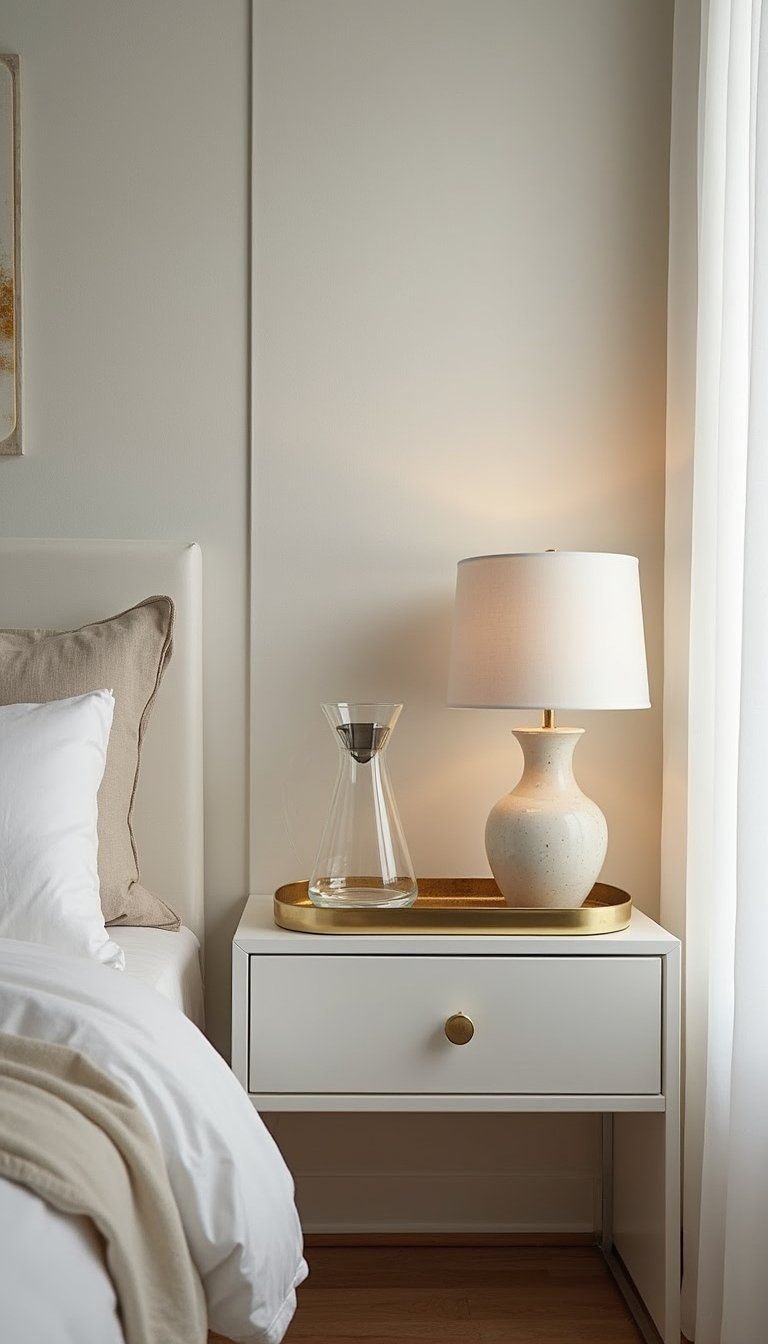 Marble Top Nightstand With Luxurious Touches