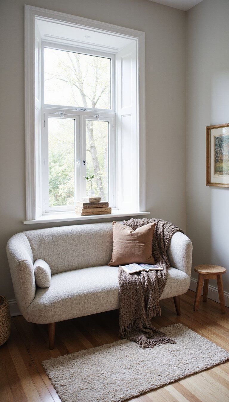 Curved Sofa Bench For Reading Nook Comfort