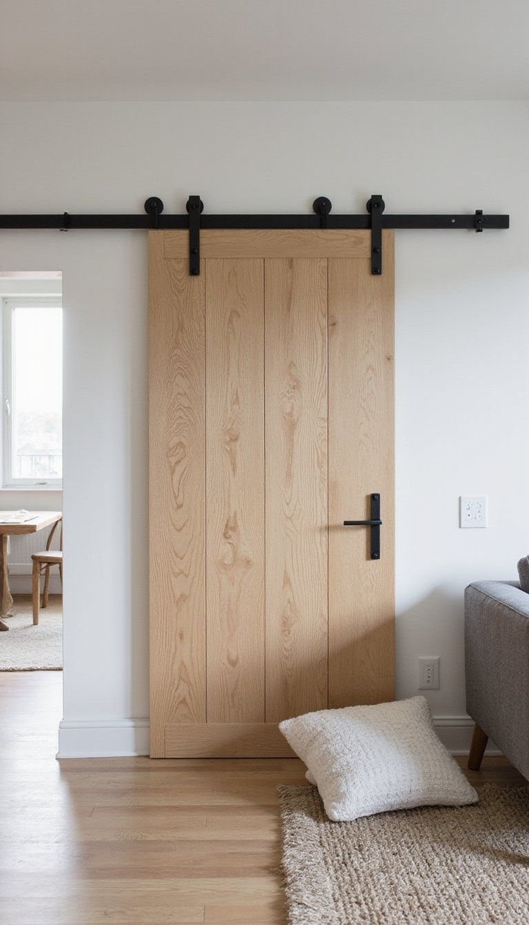 Barn Door Room Divider For Open Plan Flexibility