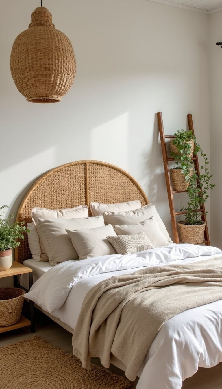 Rattan And Natural Textures For Earthy Feel