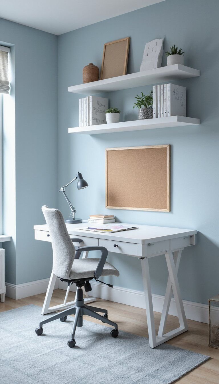 Study-Focused Layout With Desk And Task Lighting