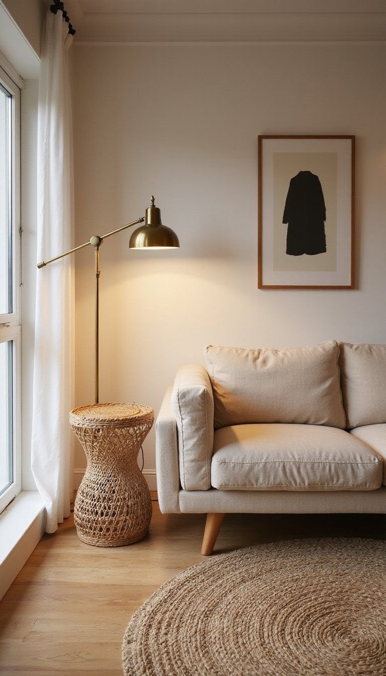 Brass Lighting And Warm Metal Details