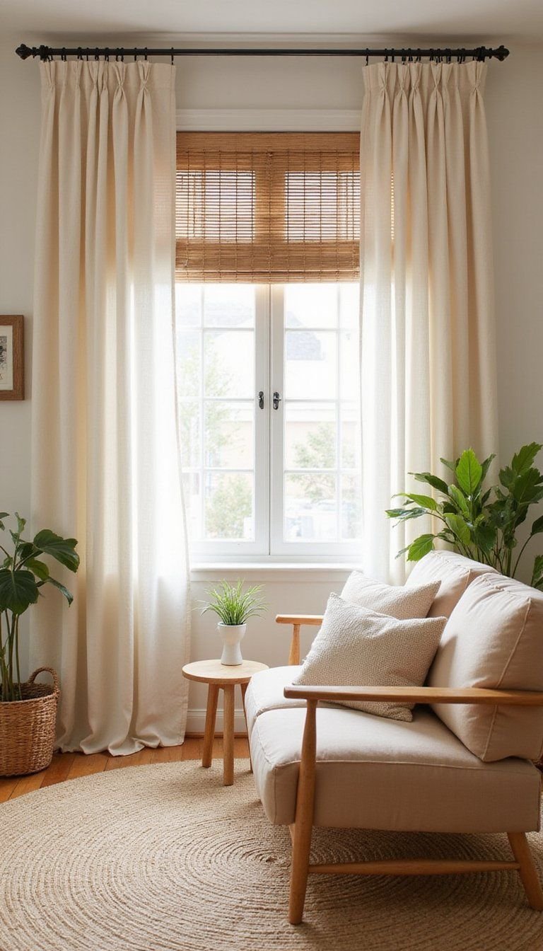 Linen Drapes For Soft Warmth And Flow