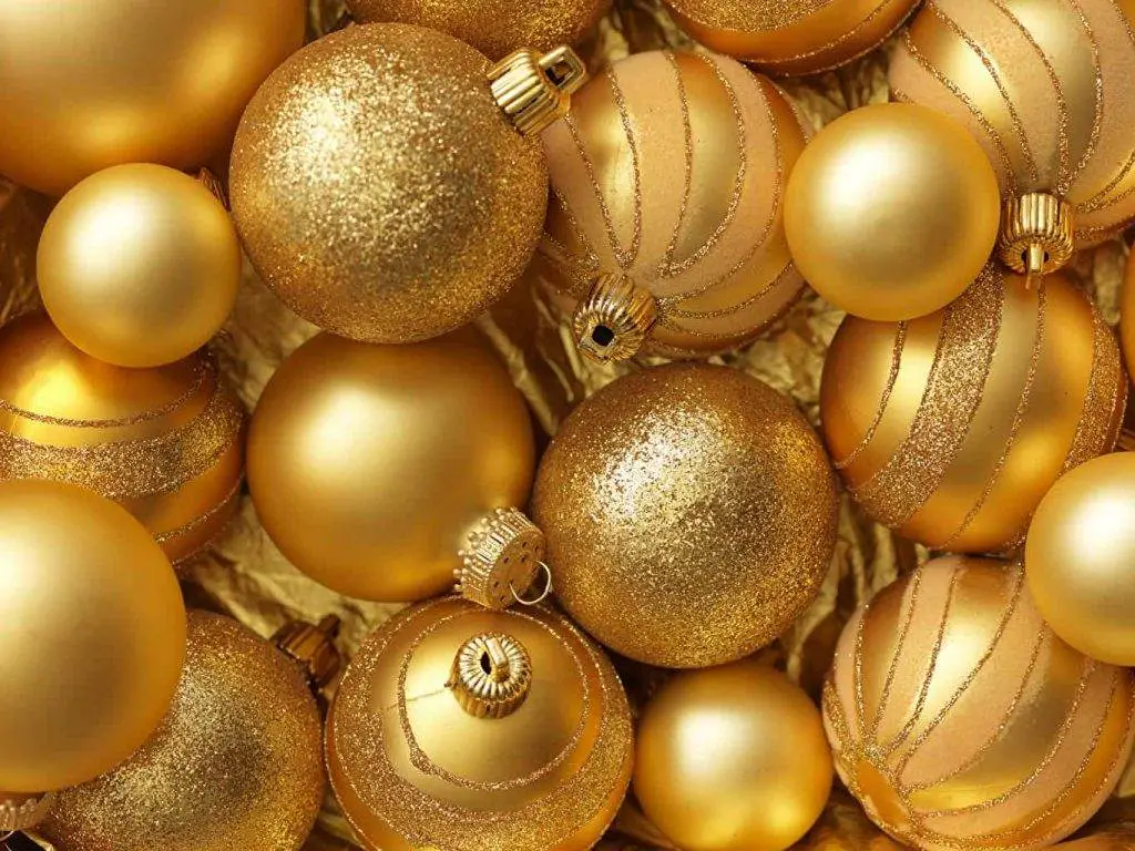 ゴールドカラーのクリスマス1