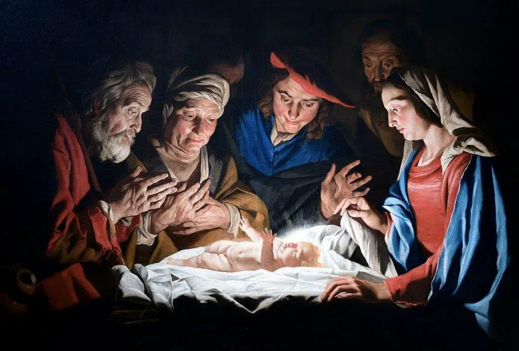 Jesus als Neugeborener