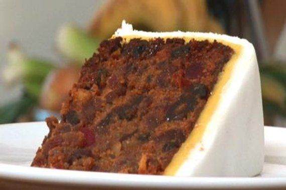 Marzipan British Christmas Cake