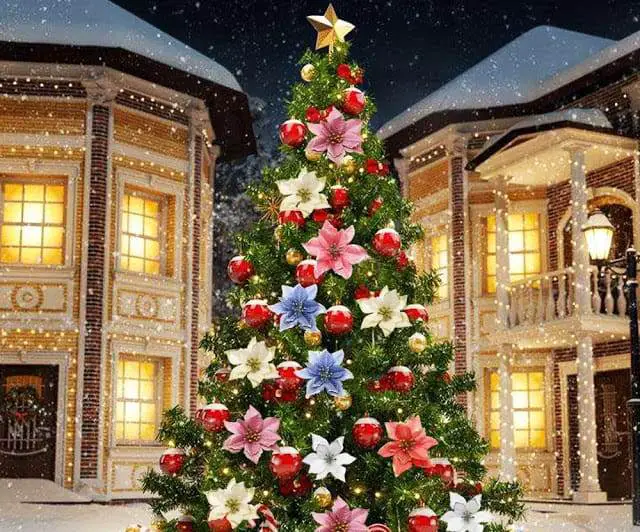 Decorazione natalizia delle stelle di Natale