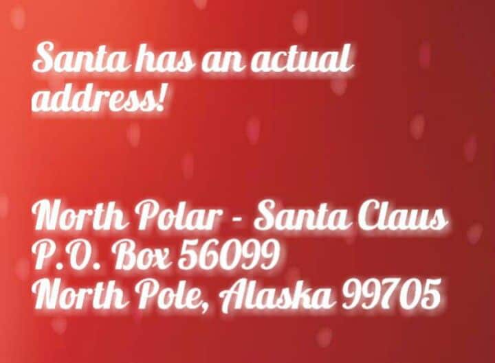 santa claus address alaska