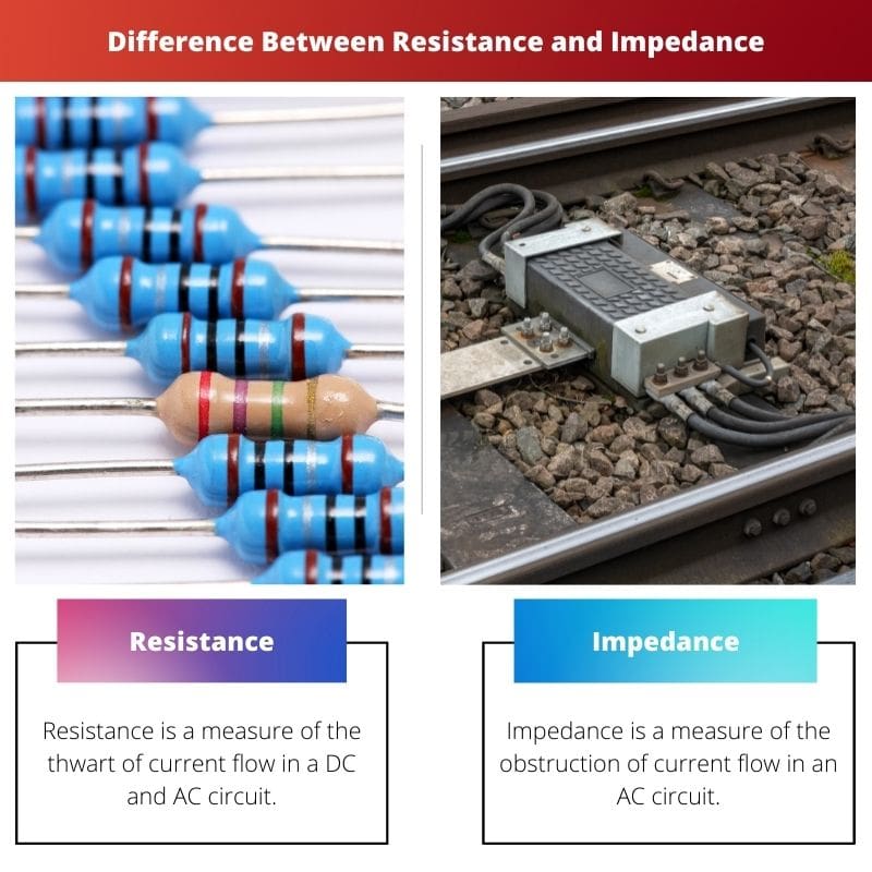 Diferencia entre resistencia e impedancia
