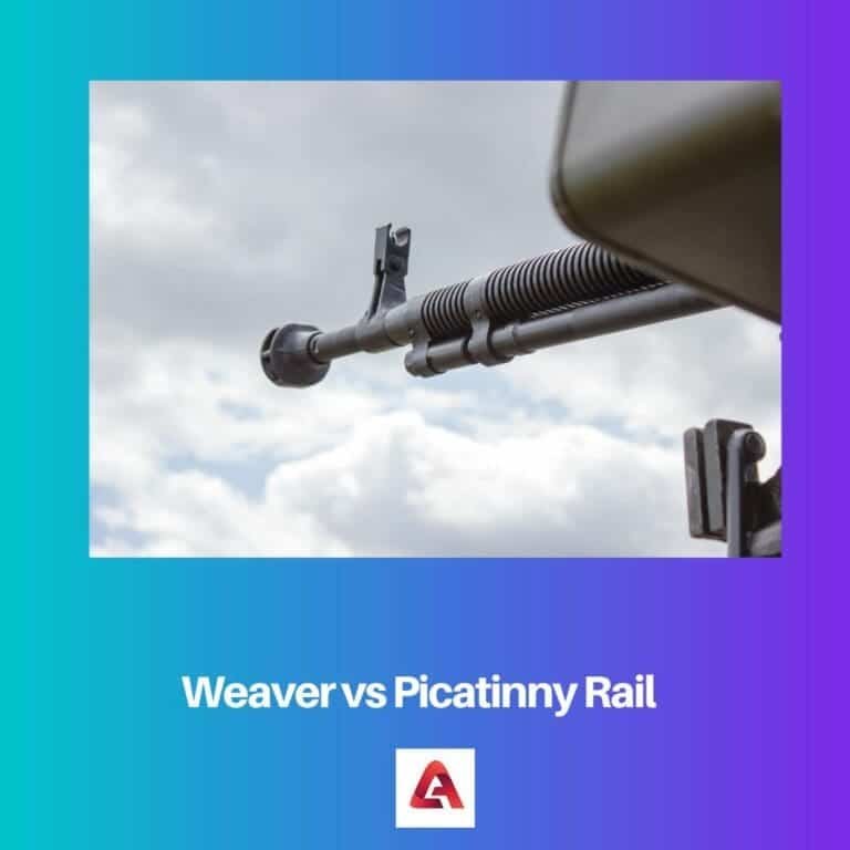 Weaver vs picatinny rail difference and comparison