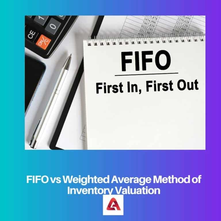 FIFO vs Weighted Average Method of Inventory Valuation: Difference and ...