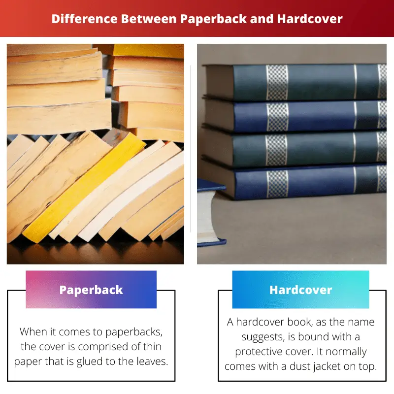 Difference Between Paperback and Hardcover