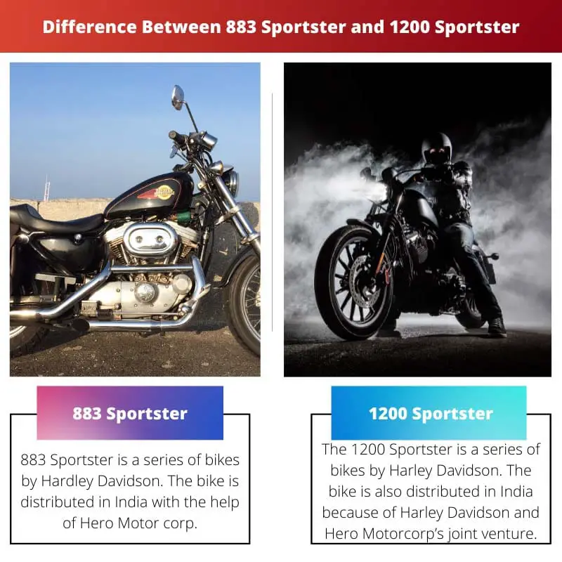 Difference Between 883 Sportster and 1200 Sportster