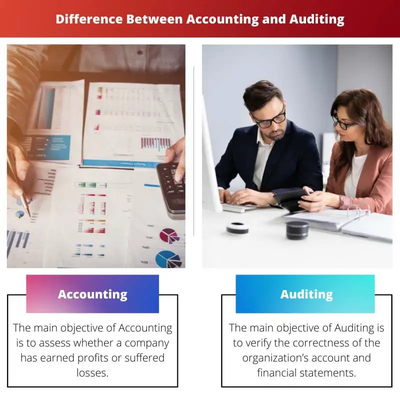 Différence entre la comptabilité et l'audit