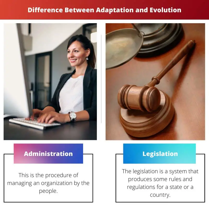 Difference Between Administration and Legislation
