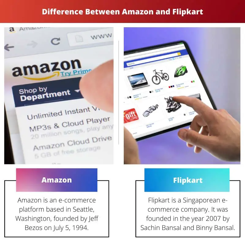 Difference Between Amazon and Flipkart