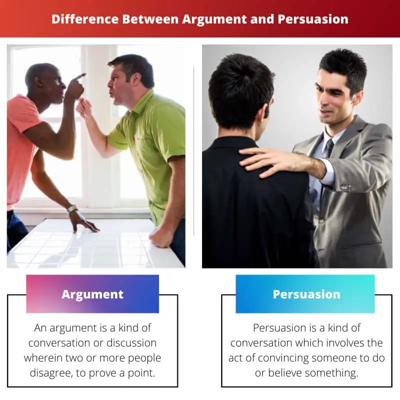 Difference Between Argument and Persuasion
