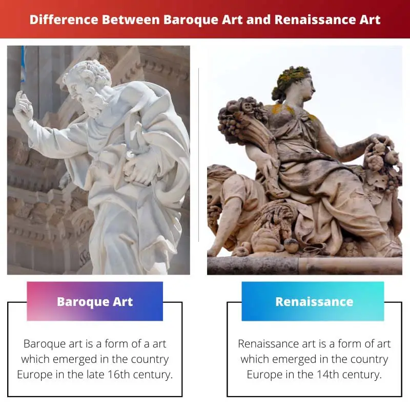 الفرق بين الفن الباروكي وعصر النهضة