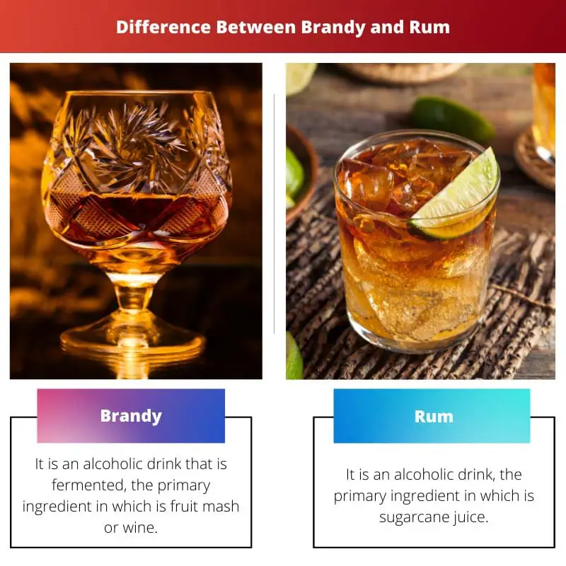 Difference Between Brandy and Rum