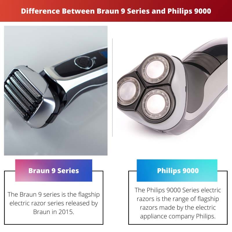 Differenza tra Braun serie 9 e Philips 9000