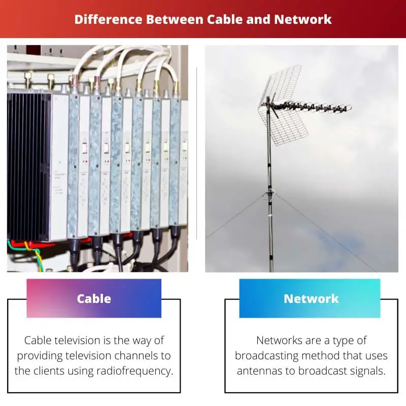 Difference Between Cable and Network