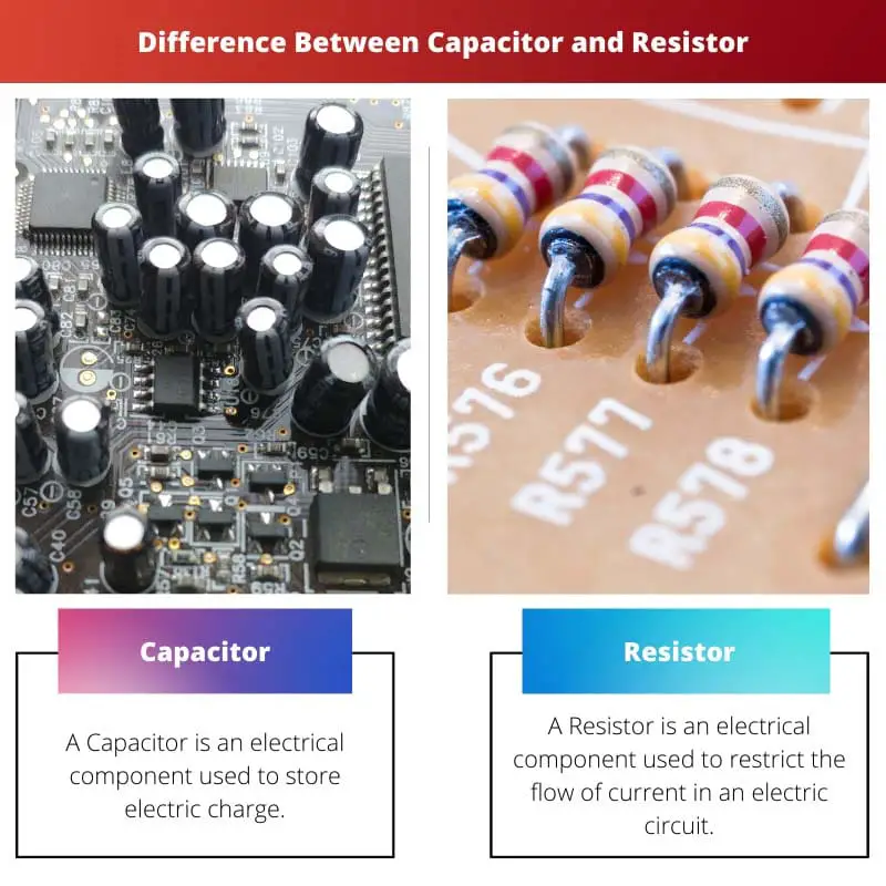 Difference Between Capacitor and Resistor