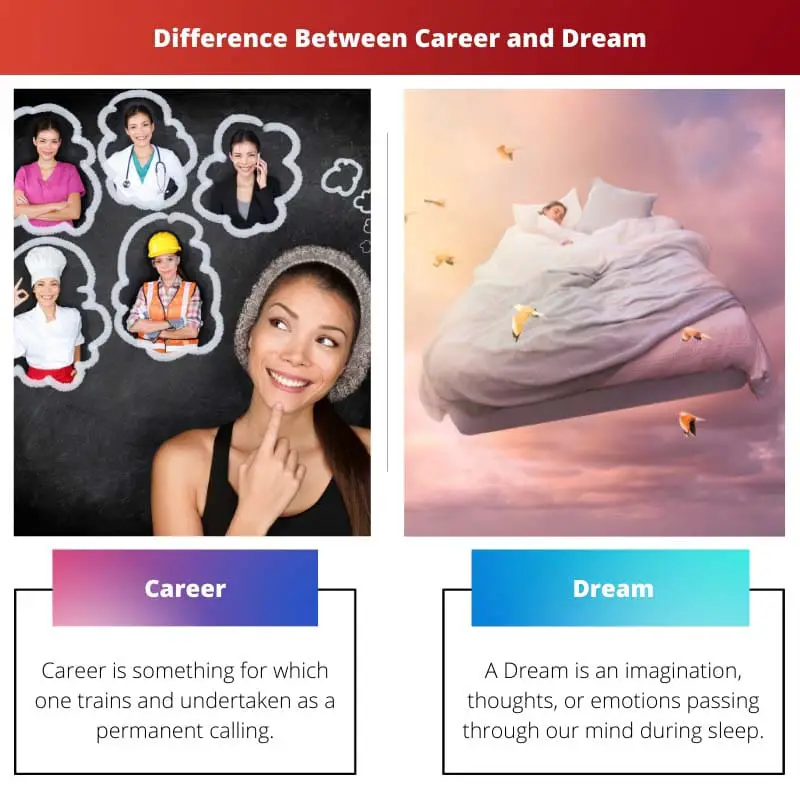 Differenza tra carriera e sogno
