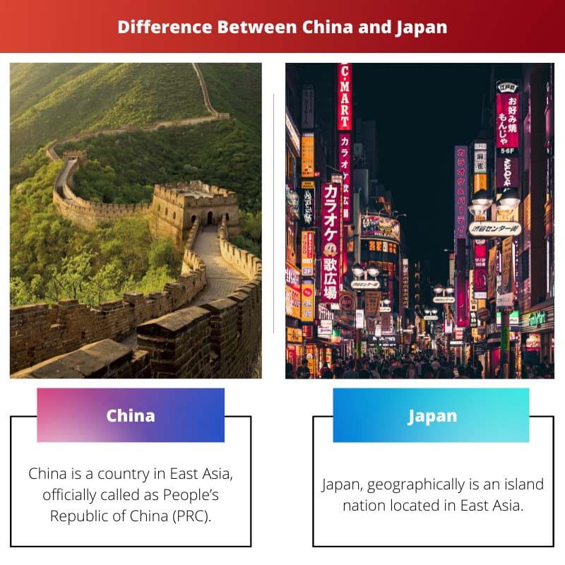 Difference Between China and Japan