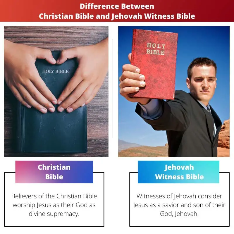 Difference Between Christian Bible and Jehovah Witness Bible