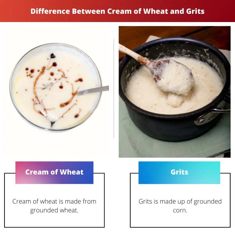 Difference Between Cream of Wheat and Grits
