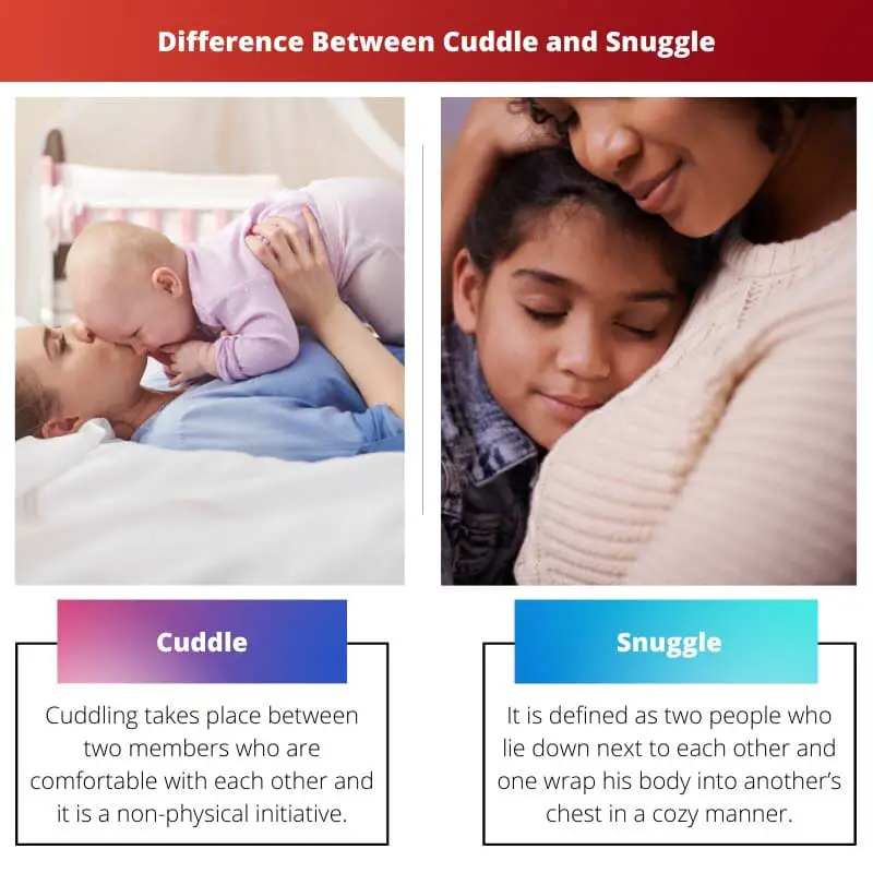الفرق بين Cuddle و Snuggle