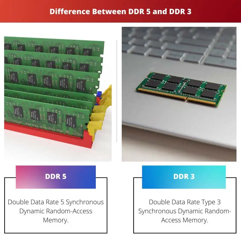 Difference Between DDR 5 and DDR 3