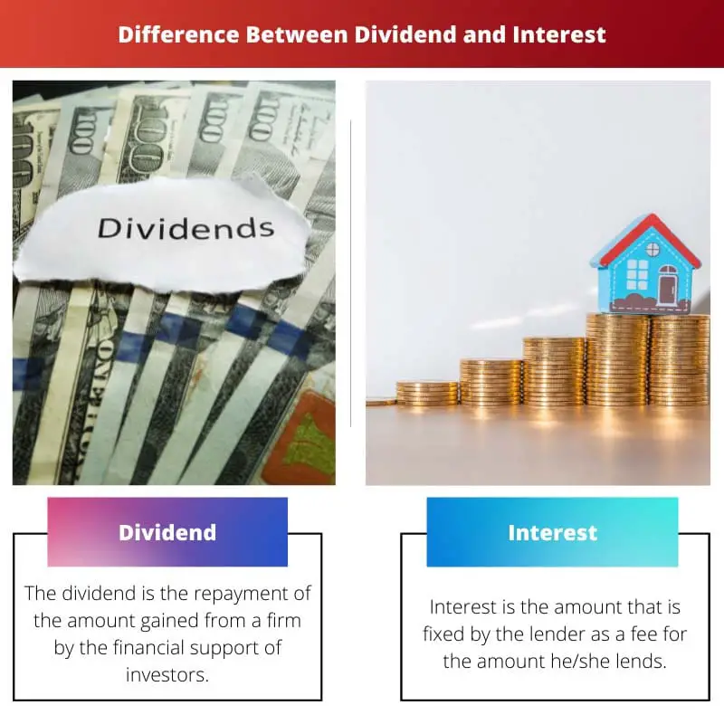 Différence entre dividende et intérêt